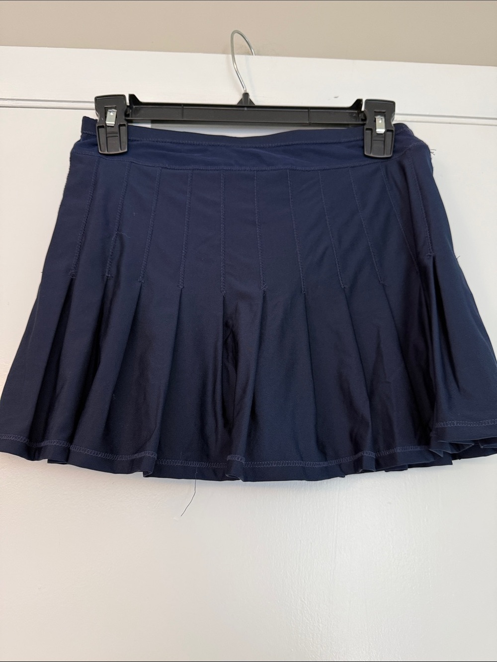 Lucky in Love Navy Pleated Mini Skirt